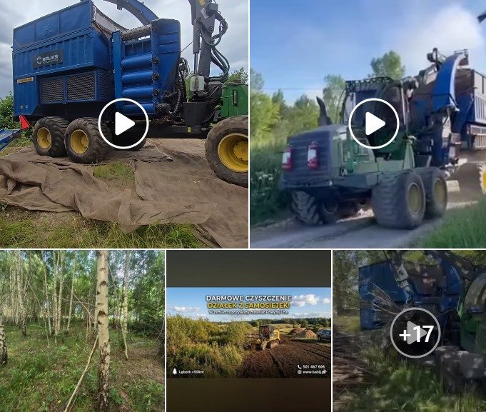 Film: wycinka samosiejek i rozdrabnianie biomasy rębakiem – Lębork